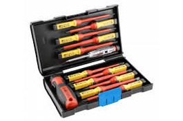 HOGERT, HT1S997, 13- piece insulated screwdriver set, 1000 V, S2 steel