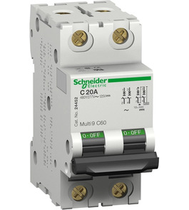 MCB, DP(2 MOD),6A-32A, Schneider