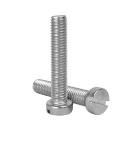 2.5 X 4 S.S. 304-A2 CHEESE/ROUND SLOTTED MACHINE SCREW AS PER DIN 85 (METRIC THREAD)