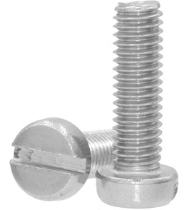 2 X 6 S.S. 304-A2 CHEESE/ROUND SLOTTED MACHINE SCREW AS PER DIN 85 (METRIC THREAD)