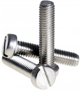 3 X 6 S.S. 304-A2 CHEESE/ROUND SLOTTED MACHINE SCREW AS PER DIN 85 (METRIC THREAD)